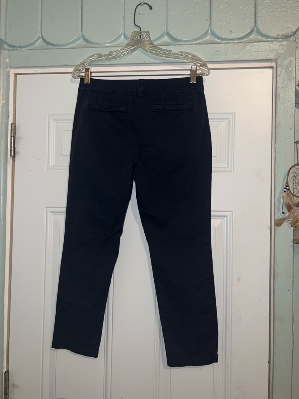 STYLUS Navy Slim Ankle Pants - Picture 7 of 7